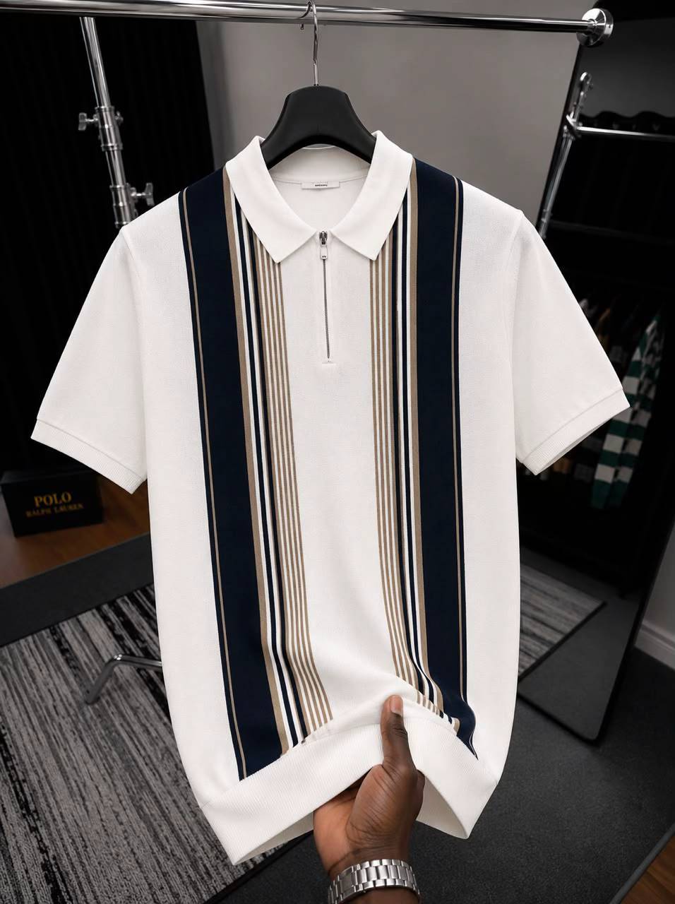 Ribbed Polo 
Men’s Premium Ribbed Polo