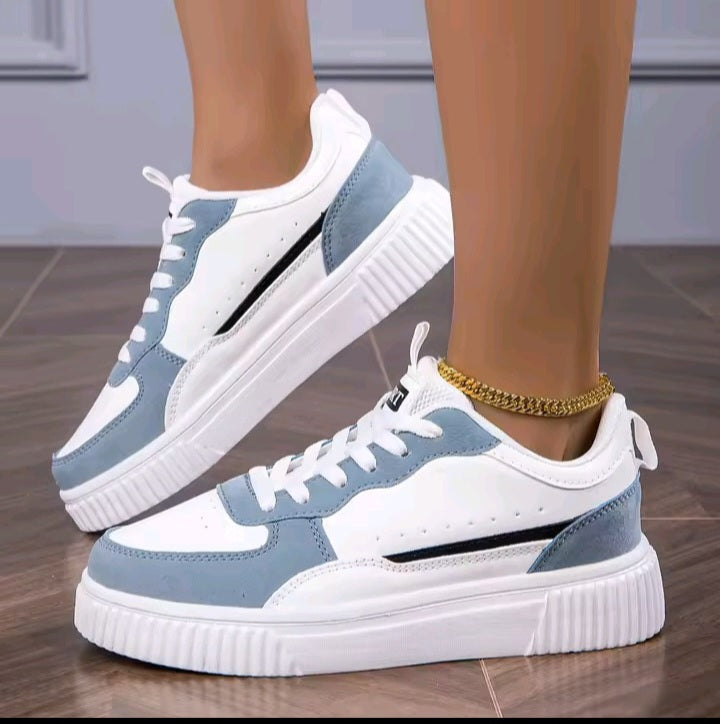 Classic Black & White Casual Sneakers