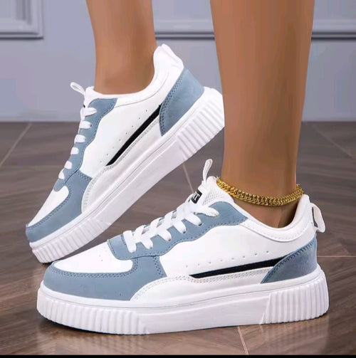Classic Black & White Casual Sneakers