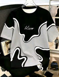 Contrast Wave Graphic T-Shirt