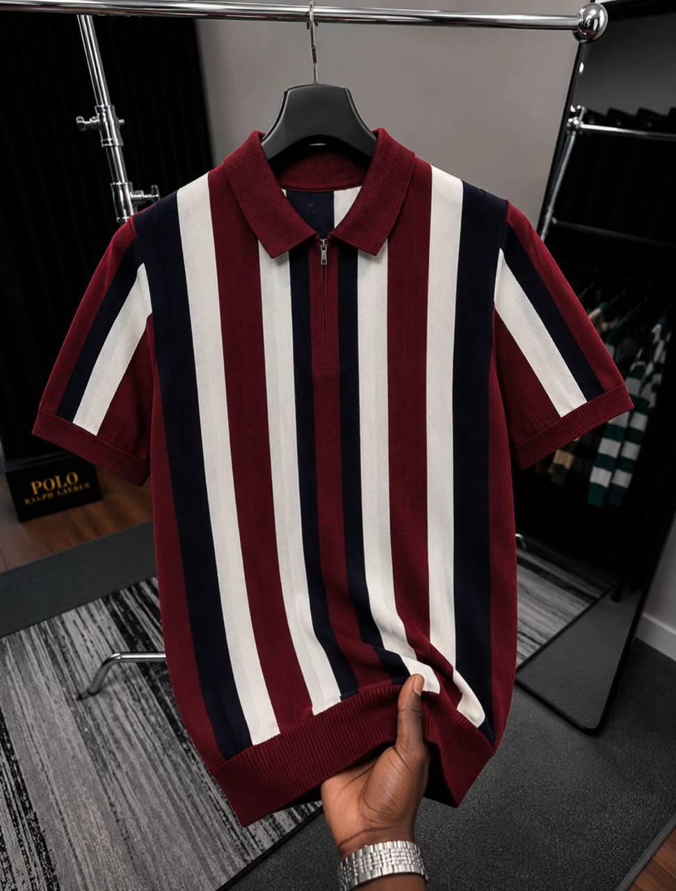 Ribbed Polo 
Men’s Premium Ribbed Polo