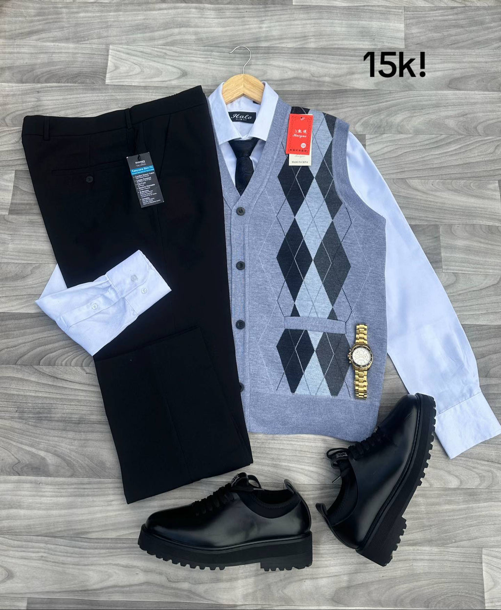 Men’s Elegant Formal Vest Set – Stylish Business & Party Wear