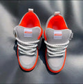 Grey & Orange Sneakers
