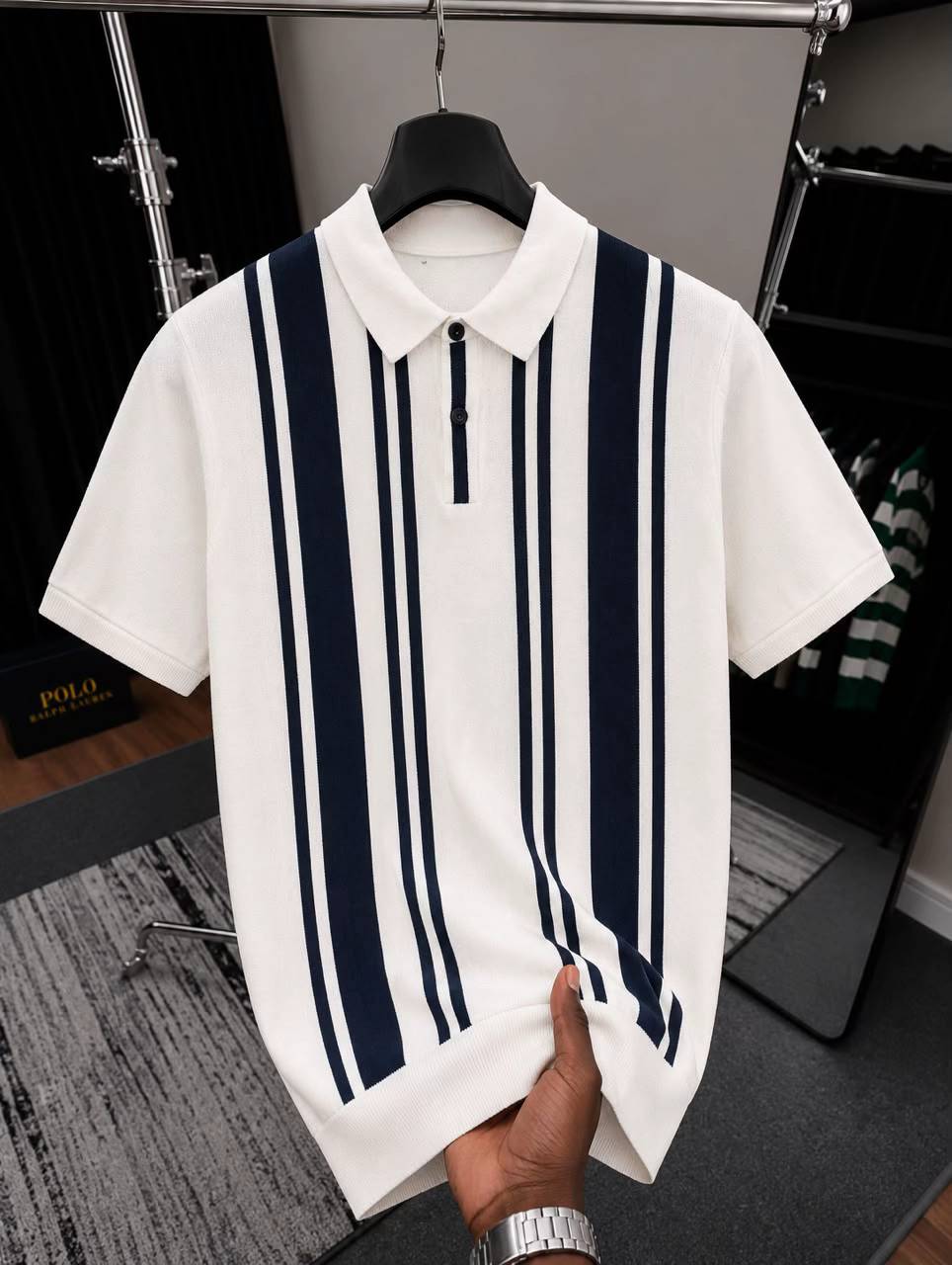 Men’s Striped Polo Shirt