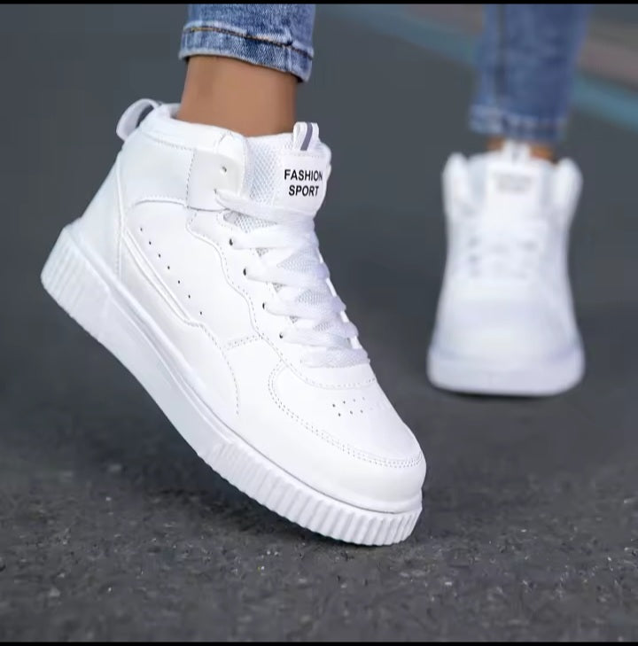 Classic Black & White Casual Sneakers