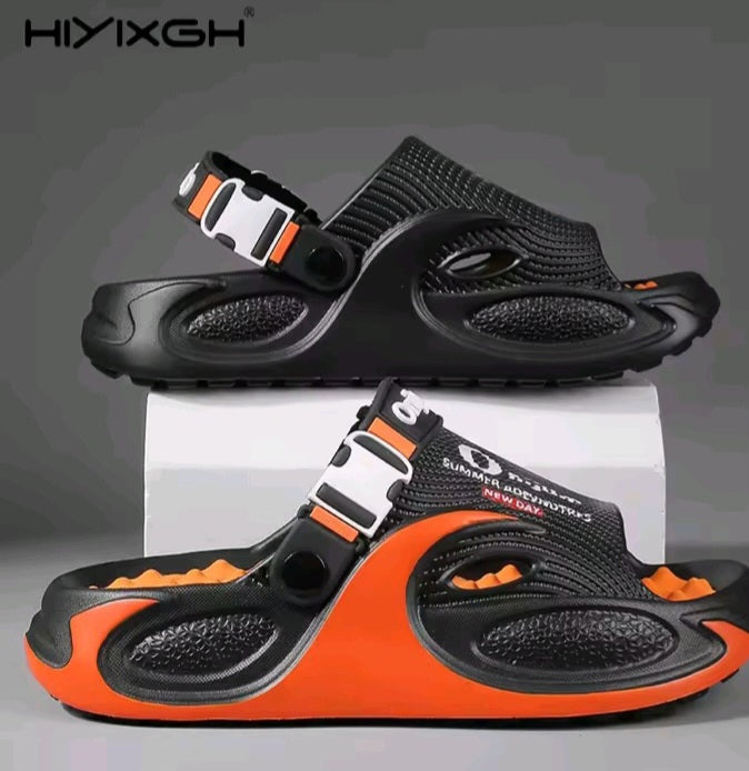 Classic Black Comfort Slides