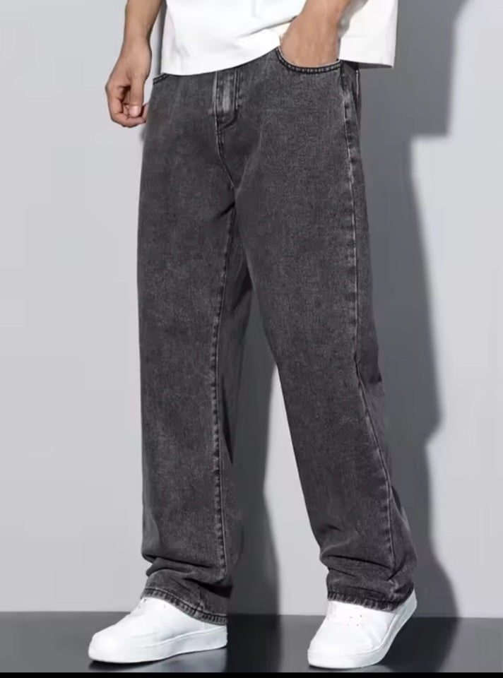 Relaxed Fit Grey Jeans