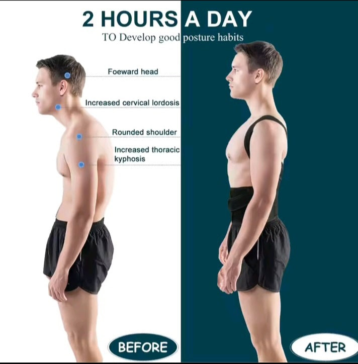Black Posture Corrector for  women & Men’s
