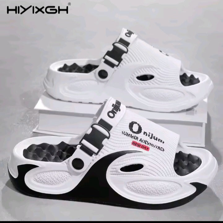 Classic Black Comfort Slides