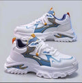 Premium White & Blue Fashion Sneakers