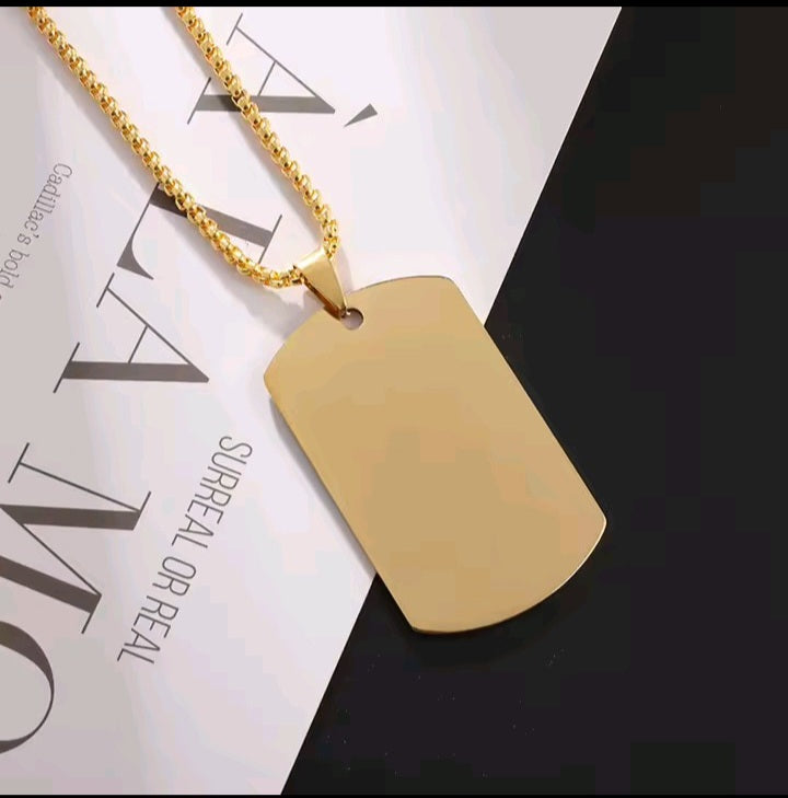 Camouflage Military Dog Tag Necklace – Men’s Fashion