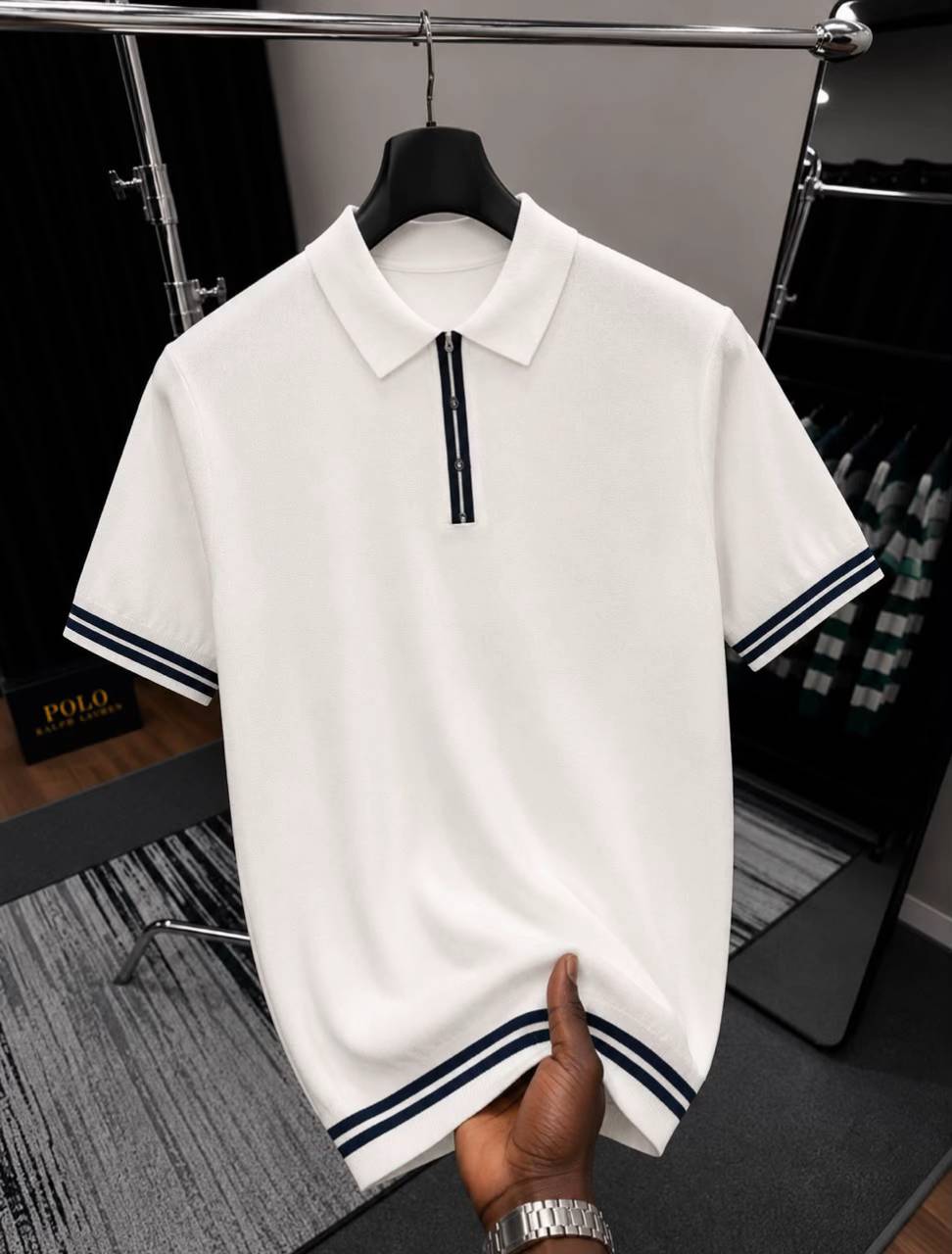 Men’s Striped Polo Shirt