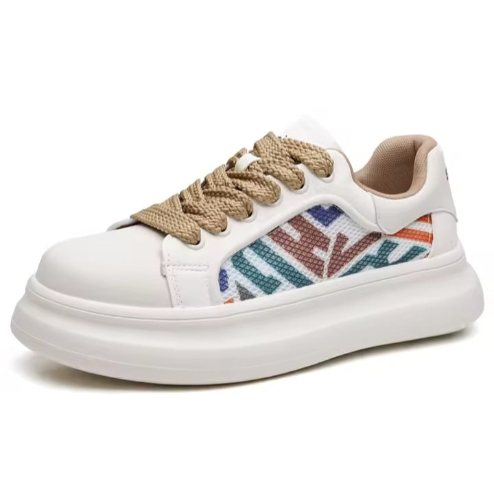 Grey & White Casual Sneakers