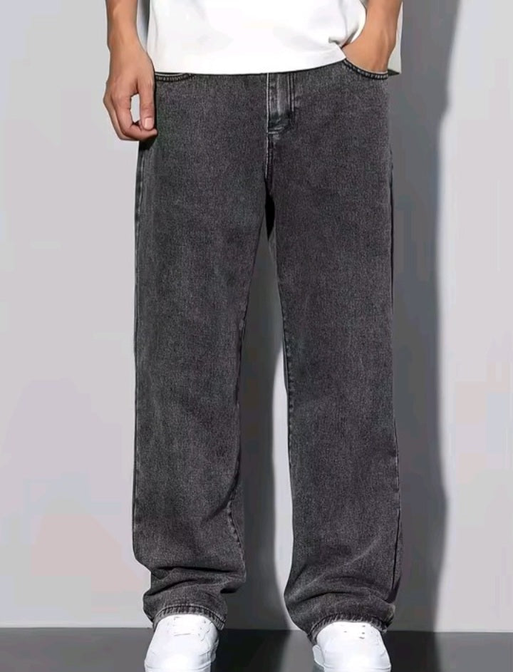 Relaxed Fit Grey Jeans