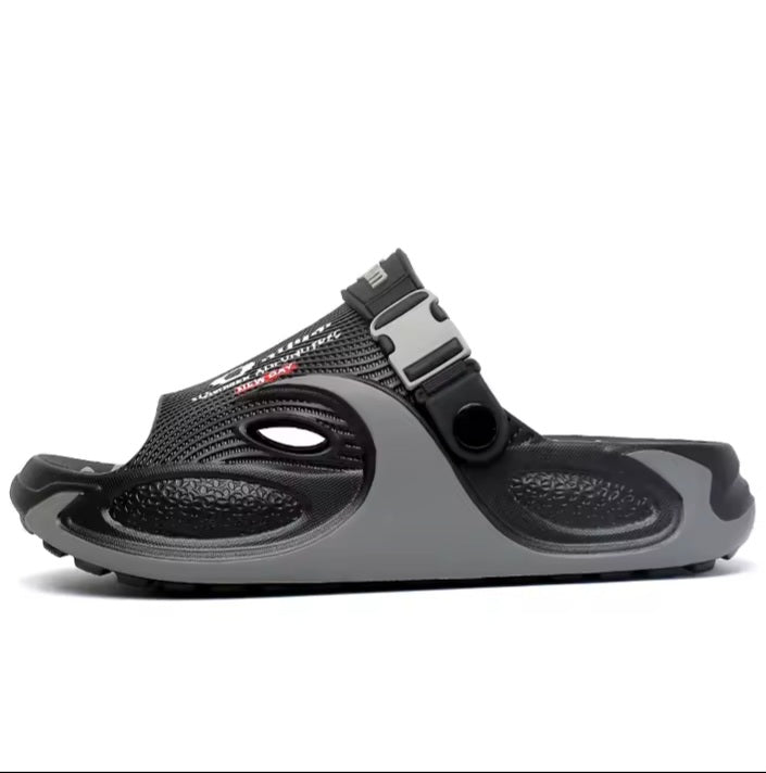 Classic Black Comfort Slides