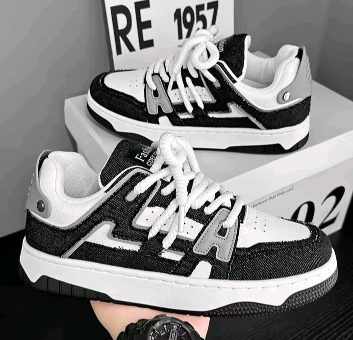 Black & White Streetwear Sneakers