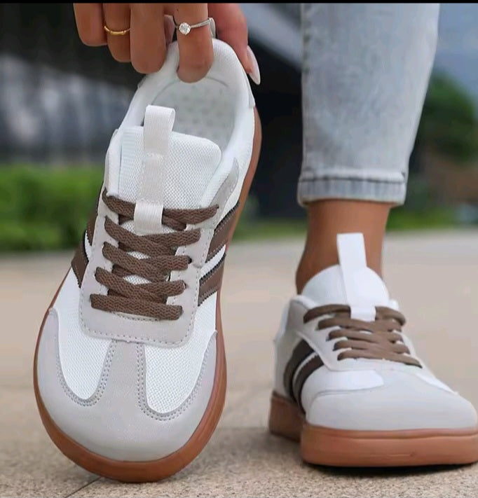 Women’s Red & White Casual Sneakers