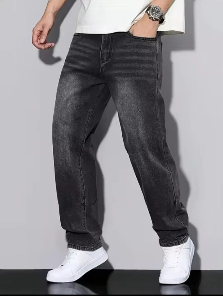 Relaxed Fit Grey Jeans