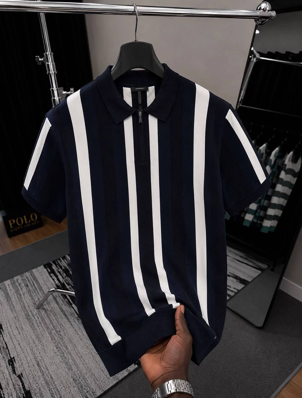 Men’s Striped Polo Shirt