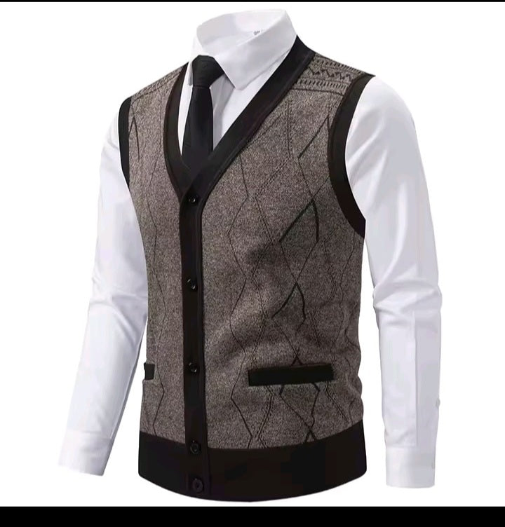 Men’s Elegant Formal Vest Set – Stylish Business & Party Wear