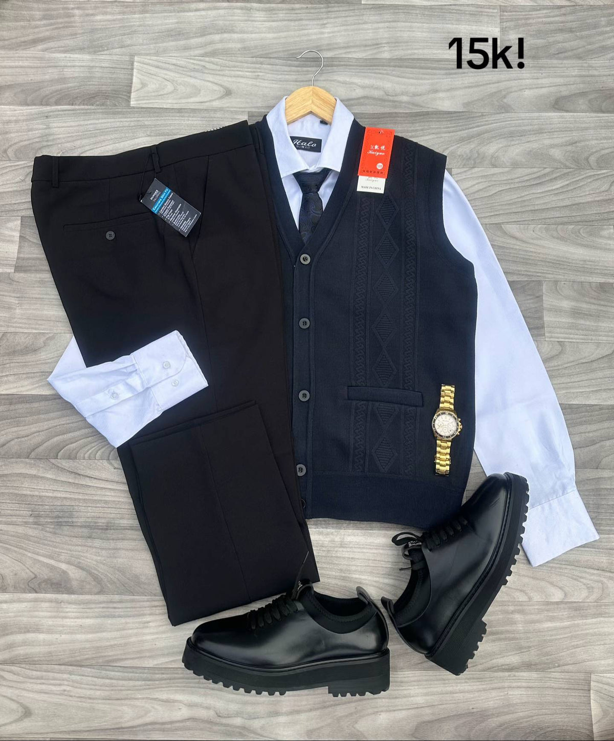Men’s Elegant Formal Vest Set – Stylish Business & Party Wear