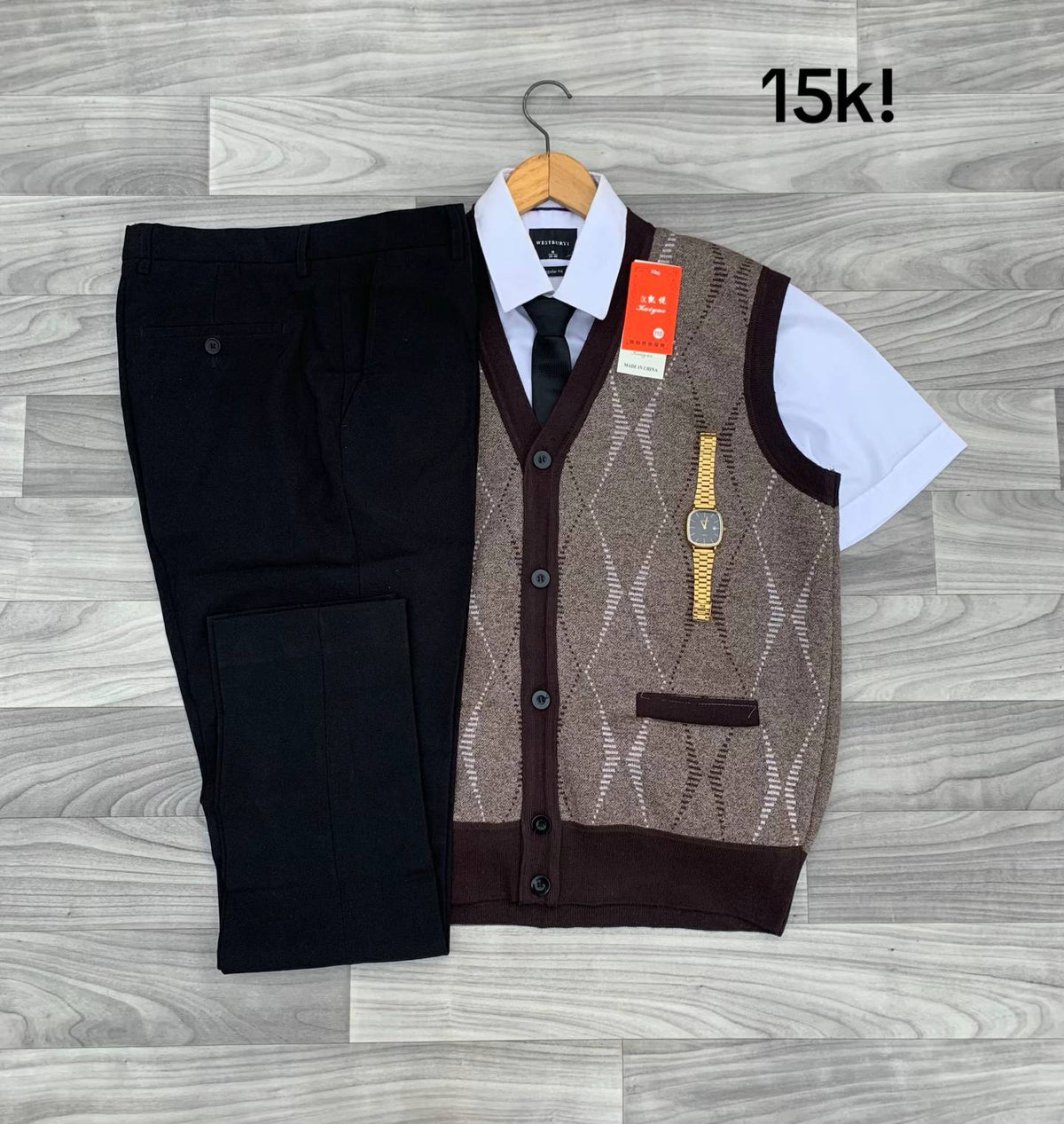 Men’s Elegant Formal Vest Set – Stylish Business & Party Wear