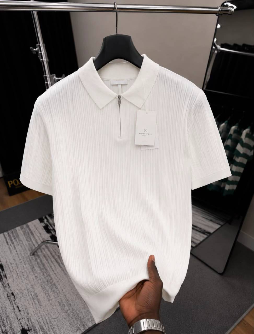 Ribbed Polo 
Men’s Premium Ribbed Polo