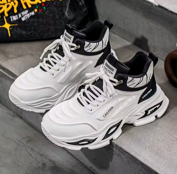 Retro Black & White Sneakers
