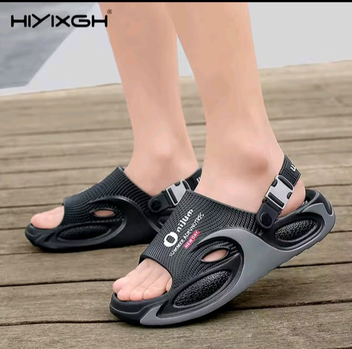 Classic Black Comfort Slides
