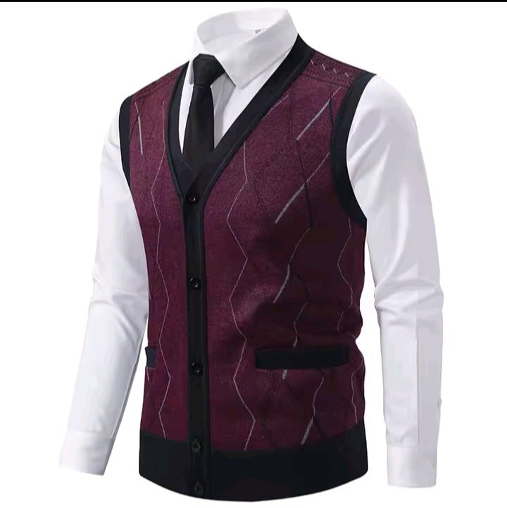 Men’s Elegant Formal Vest Set – Stylish Business & Party Wear
