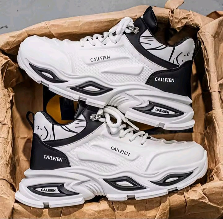 Retro Black & White Sneakers