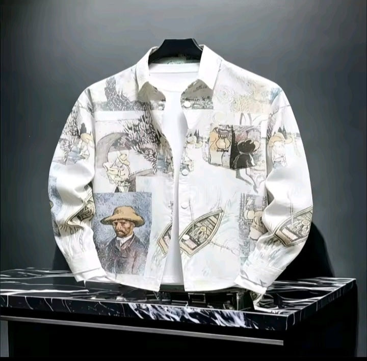 Vintage Art Print Jacket