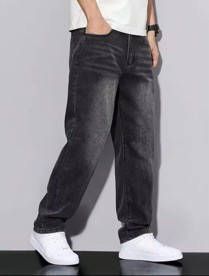 Relaxed Fit Grey Jeans