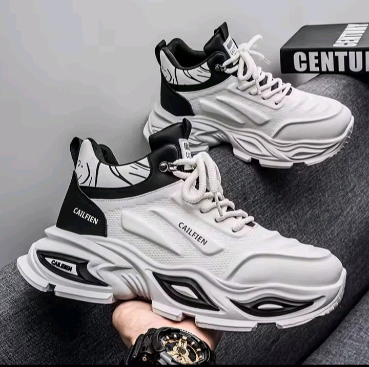 Retro Black & White Sneakers
