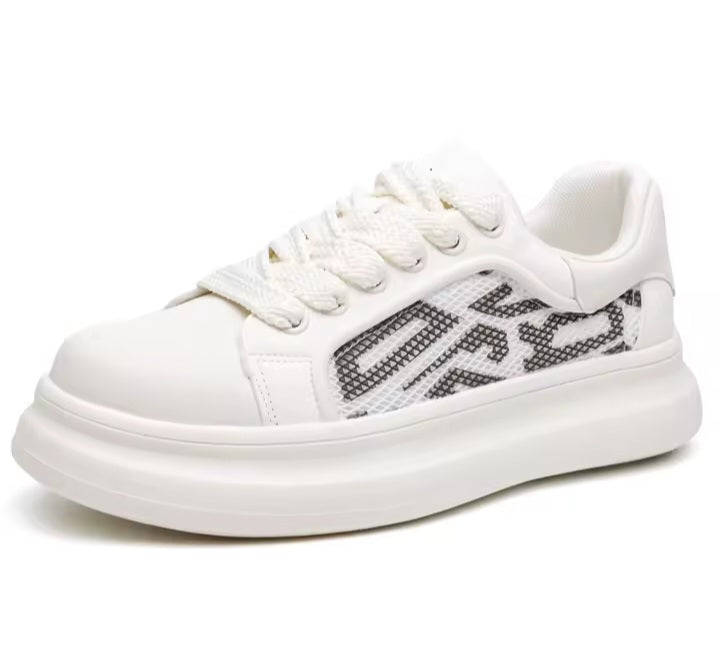Grey & White Casual Sneakers