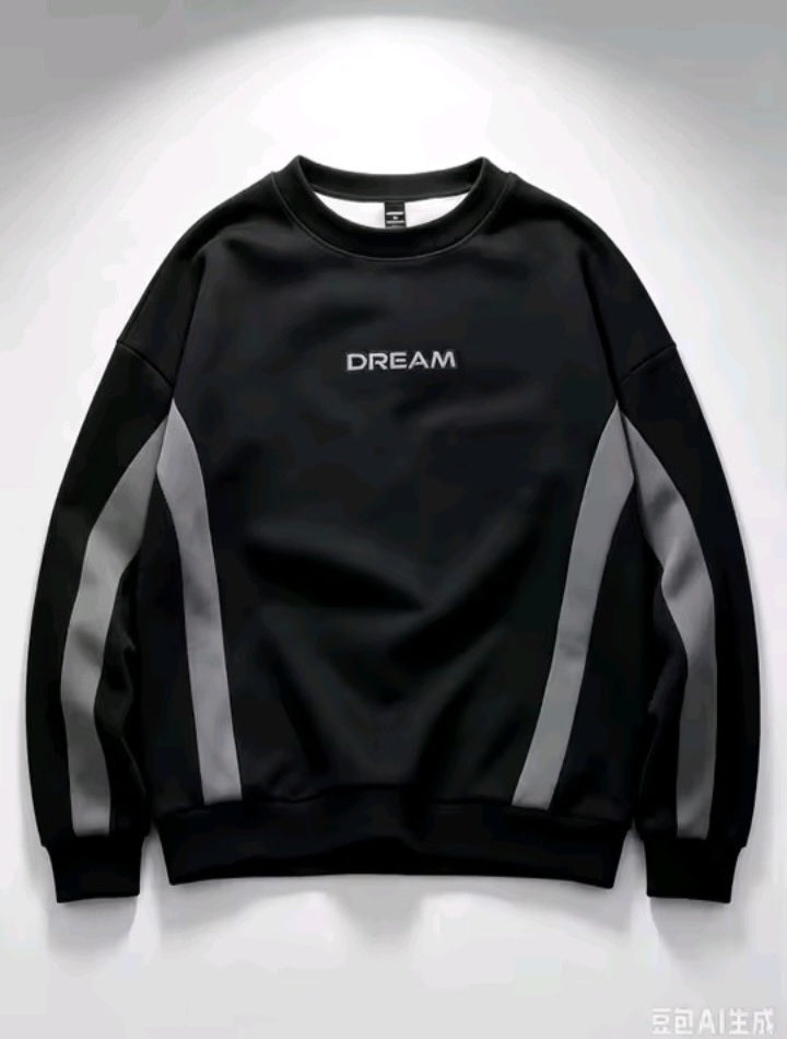 Navy & White Raglan Sweatshirt