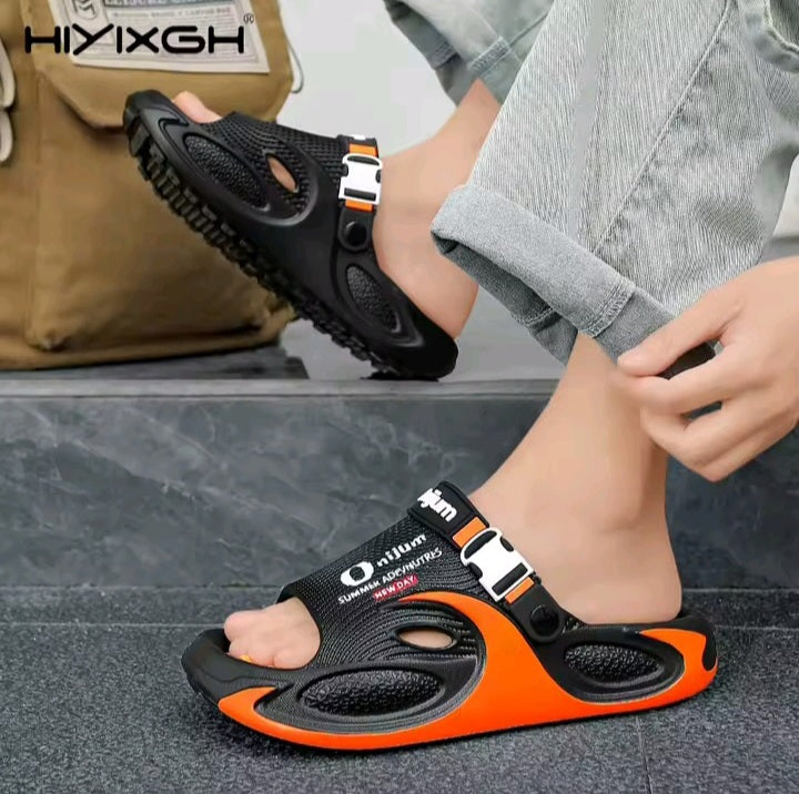 Classic Black Comfort Slides